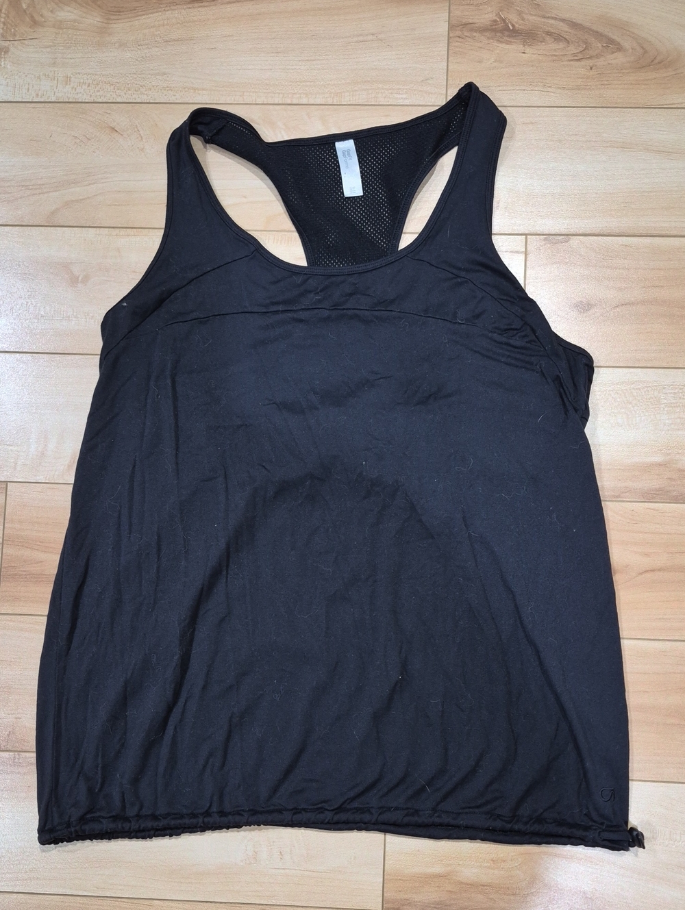 GAP Women's Size Small Black Racerback Mesh-Back Tank Top